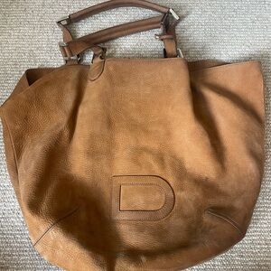 Delvaux Leather Bucket Bag